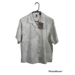 NWT Eagle Dry Goods silk Hawaiian button up shirt